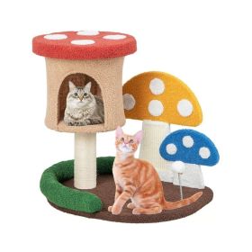 Multicolor Cat Tree with Condo and Platform