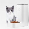 Automatic Pet Feeder and Waterer Set for Cats and Dogs - Easy-to-Clean, Convenient, White - Care Taking Made Simple