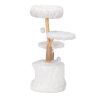 Modern Cat Tree, Natural Branch Cat Tower, Luxury Cat Condo, Indoor Cat Furniture, Kitten Cat Gift, White