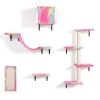 Wall-mounted Cat Tree, 5 Pcs Cat Tower for Kittens, Colorful