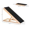 PawHut Elevated Pet Ramp for Dogs, Cats, Rabbits, Height Adjustable and Foldable