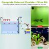 3-Stage External Canister Filter for Aquarium Fish Tank with 600L/H Flow Rate