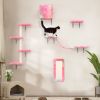 Wall-mounted Cat Tree, 5 Pcs Cat Tower for Kittens, Colorful