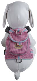 Mesh Pet Harness With Pouch (size: large)