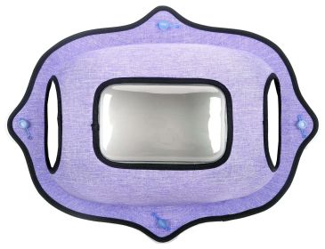 Pet Life 'Purr-view' See-through Suction Cup Kitty Cat Lounger and Bed (Color: Purple)