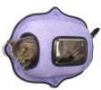 Pet Life 'Purr-view' See-through Suction Cup Kitty Cat Lounger and Bed